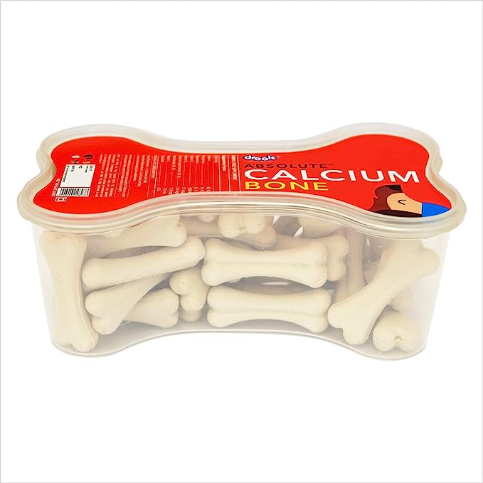 Drools Absolute Calcium Bone Jar, Dog Treats For All Life Stages 20